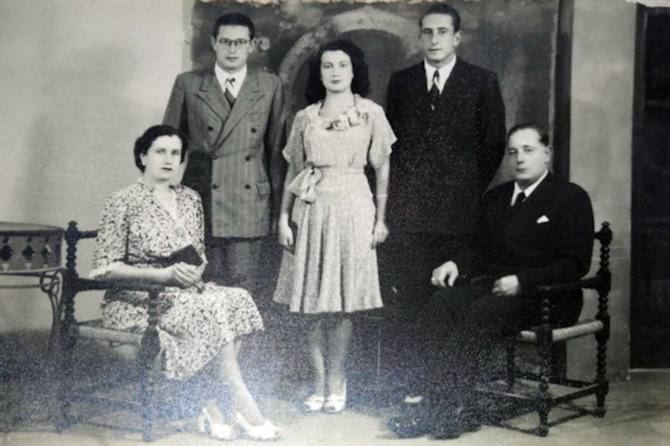 Di Biase con la famiglia